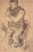 Edgar Degas Study for Diego Martelli oil painting